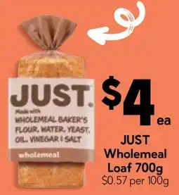 Drakes JUST Wholemeal Loaf offer