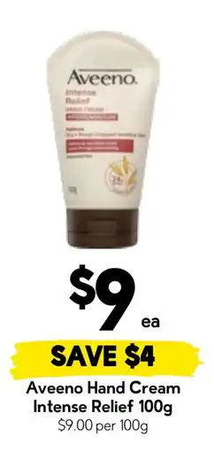 Drakes Aveeno Hand Cream Intense Relief offer