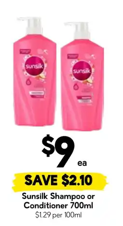 Drakes Sunsilk Shampoo or Conditioner offer