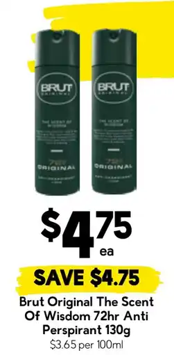 Drakes Brut Original The Scent Of Wisdom 72hr Anti Perspirant offer