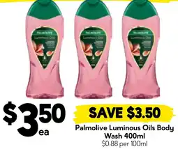 Drakes Palmolive Luminous Oils Body Wash offer