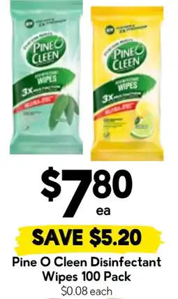 Drakes Pine O Cleen Disinfectant Wipes offer