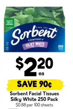 Drakes Sorbent Facial Tissues Silky White offer