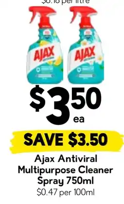 Drakes Ajax Antiviral Multipurpose Cleaner Spray offer