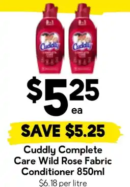 Drakes Cuddly Complete Care Wild Rose Fabric Conditioner offer