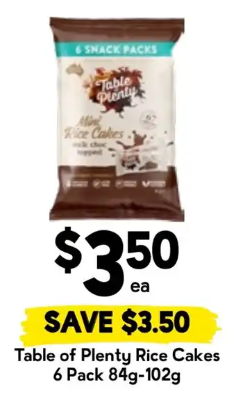 Drakes Table of Plenty Rice Cakes offer