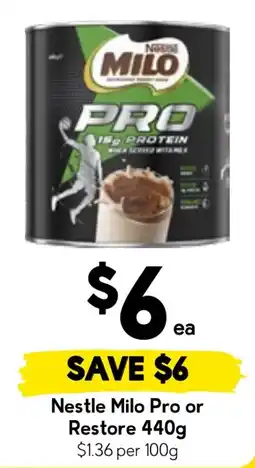 Drakes Nestle Milo Pro offer