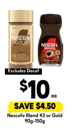 Drakes Nescafe Blend 43 or Gold offer
