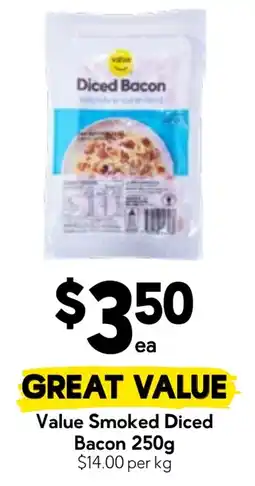 Drakes Value Smoked Diced Bacon offer