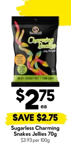 Drakes Sugarless Charming Snakes Jellies offer