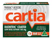 Cartia Low Dose Aspirin 100mg 168 Tablets
