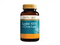 Discount Drug Stores Herbs of Gold Lysine 1000 + Olive Leaf 100 Tablets offer