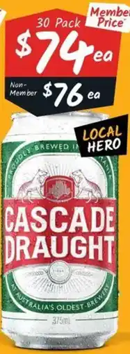 Cellarbrations Cascade Draught offer