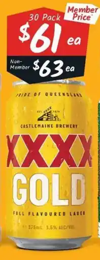Cellarbrations XXXX Gold offer