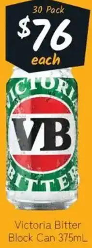 Cellarbrations Victoria Bitter Block Can offer