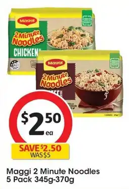 Coles Maggi 2 Minute Noodles offer