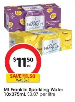Coles Mt Franklin Sparkling Water offer