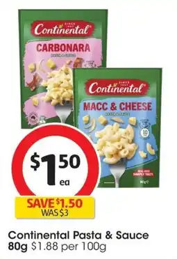 Coles Continental Pasta & Sauce offer