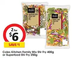 Coles Coles Kitchen Family Mix Stir Fry offer