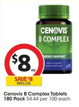 Coles Cenovis B Complex Tablets offer