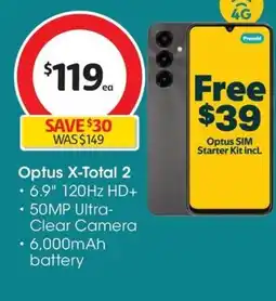 Coles Optus X-Total 2 offer