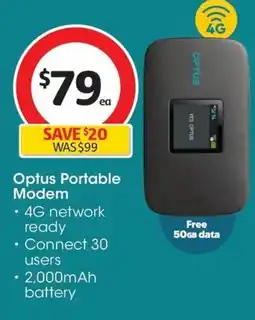 Coles Optus Portable Modem offer