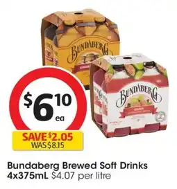 Coles Bundaberg Brewed Soft Drinks offer