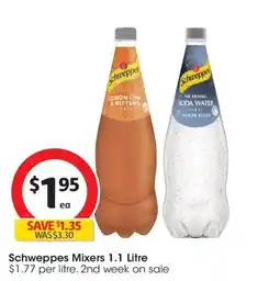 Coles Schweppes Mixers offer
