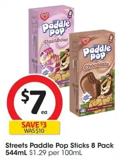 Coles Streets Paddle Pop Sticks offer