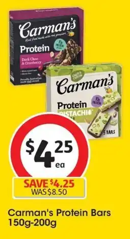 Coles Carman's Protein Bars offer