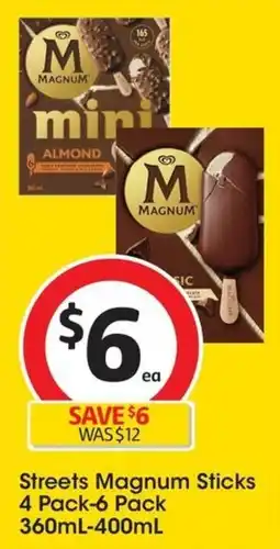 Coles Streets Magnum Sticks offer