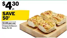 Woolworths Cheese & Bacon Rolls offer