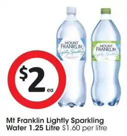 Coles Mt Franklin Lightly Sparkling Water offer