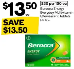 Woolworths Berocca Energy Everyday Multivitamin offer
