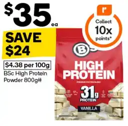 Woolworths BSc High Protein Powder offer