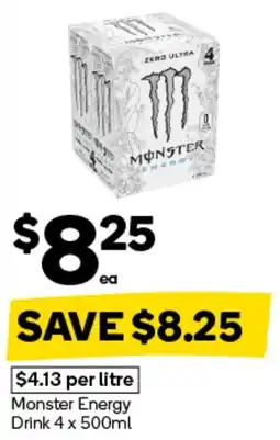 Woolworths Monster Energy Drink offer