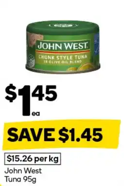 Woolworths John West Chunk Style Tuna in Olive Oil Blend offer