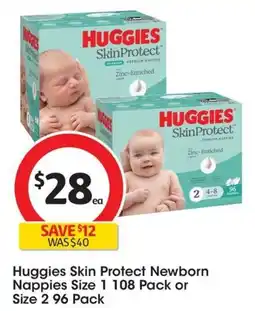 Coles Huggies Skin Protect Newborn Nappies offer