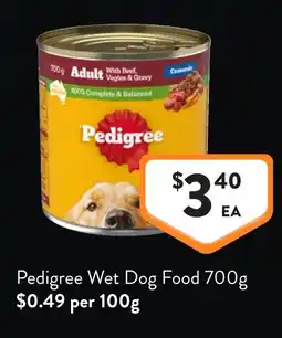 Foodworks Pedigree Wet Dog Food offer