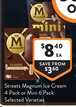 Foodworks Streets Magnum Ice Cream offer
