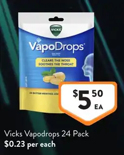 Foodworks Vicks Vapodrops offer
