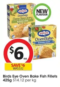 Coles Birds Eye Oven Bake Fish Fillets offer