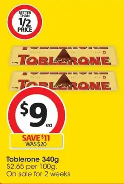 Coles Toblerone offer