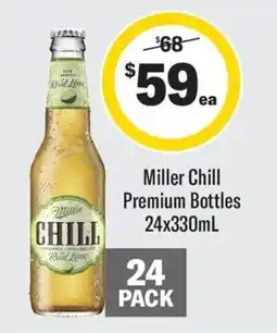 Coles Miller Chill Premium Bottles offer