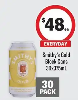 Coles Smithy's Gold Block Cans offer