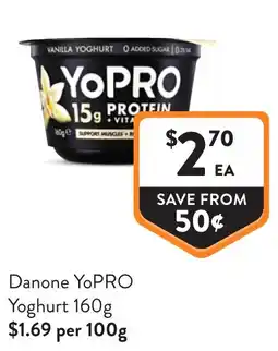 Foodworks Danone YoPRO Yoghurt offer
