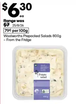 Woolworths Woolworths Prepacked Salads Potato salad offer