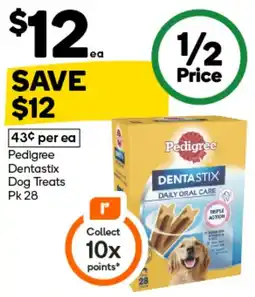 Woolworths Pedigree Dentastix Dog Treats offer