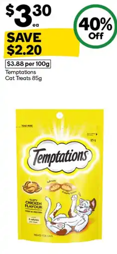 Woolworths Temptations Cat Treats offer