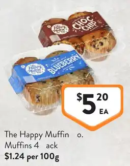 Foodworks The Happy Muffin Muffins offer